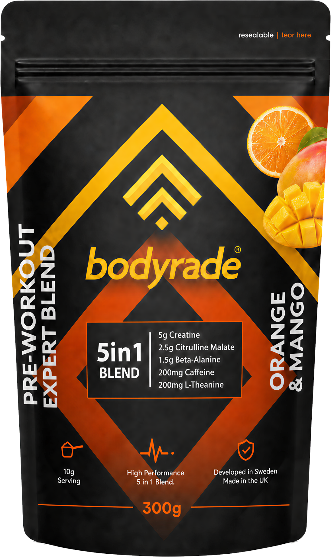 Bodyrade Orange and Mango pre-workout